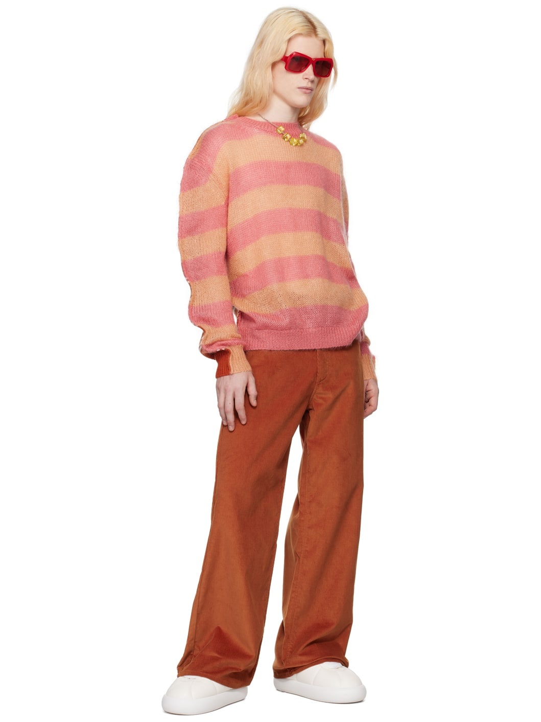 Pink & Orange Mix Sweater - 4