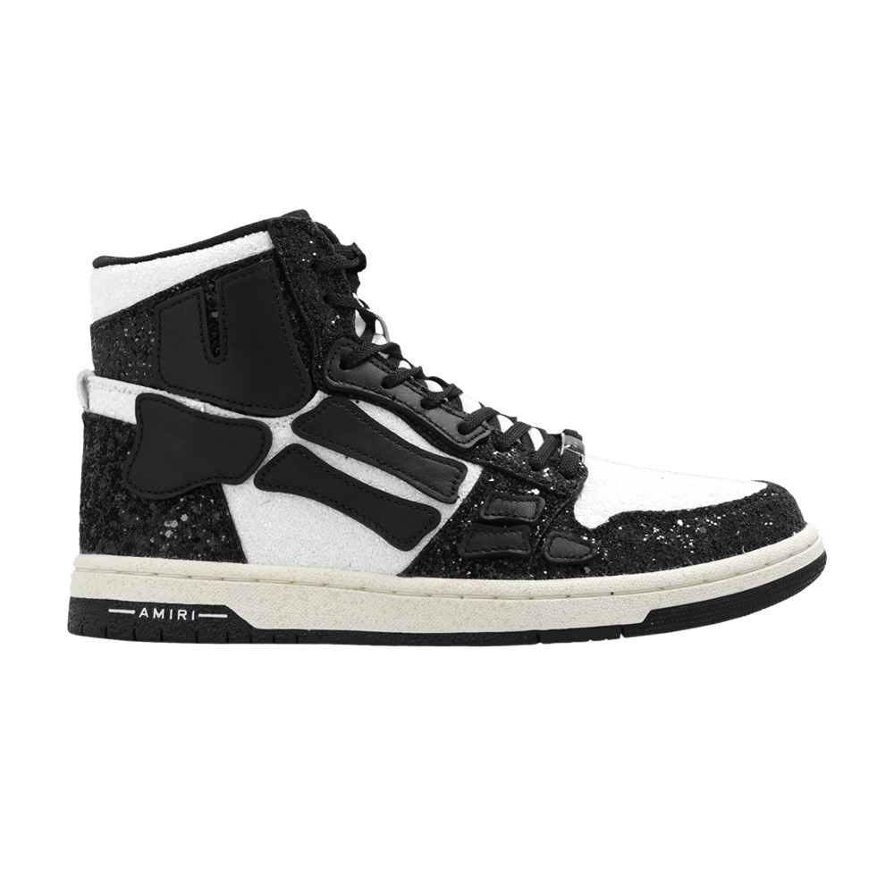 Amiri Wmns Skel Top High 'Glitter - Black White' - 1