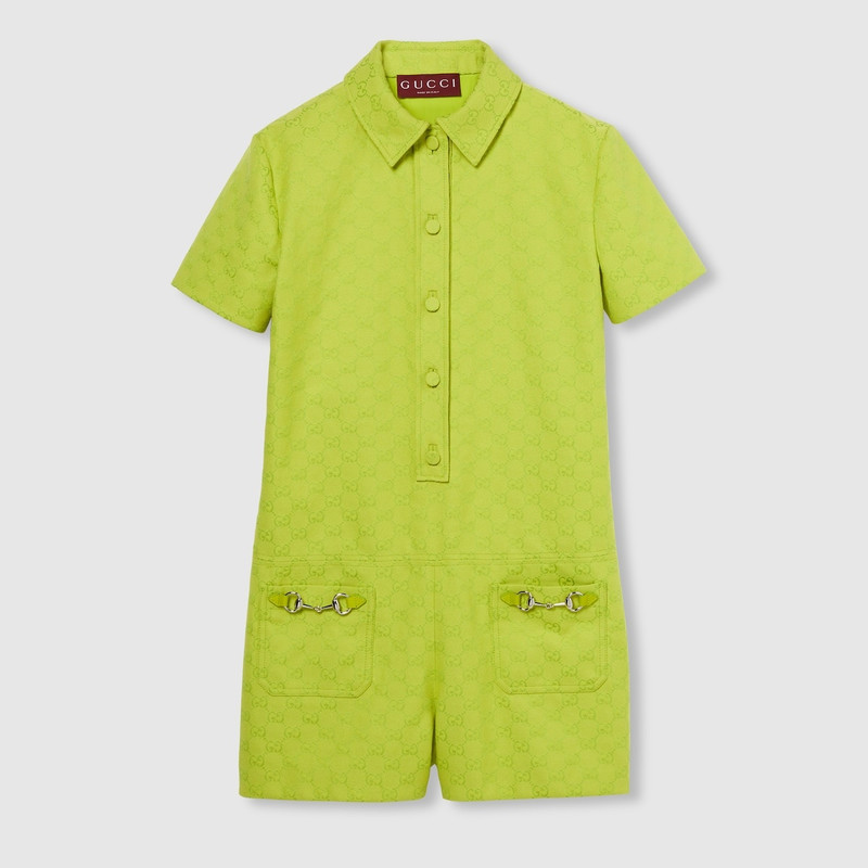 GG canvas jumpsuit with Horsebit 1