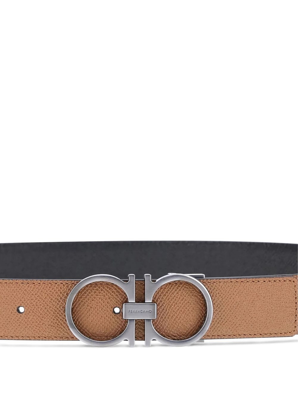 reversible Gancini-buckle belt - 2