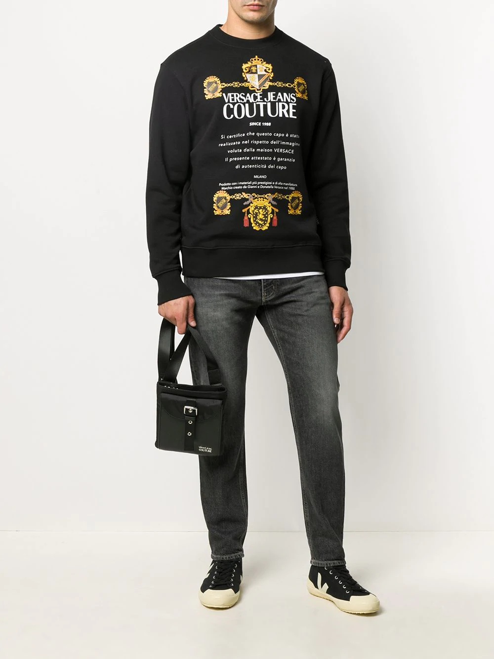 Baroque logo printed sweatshirt - 2