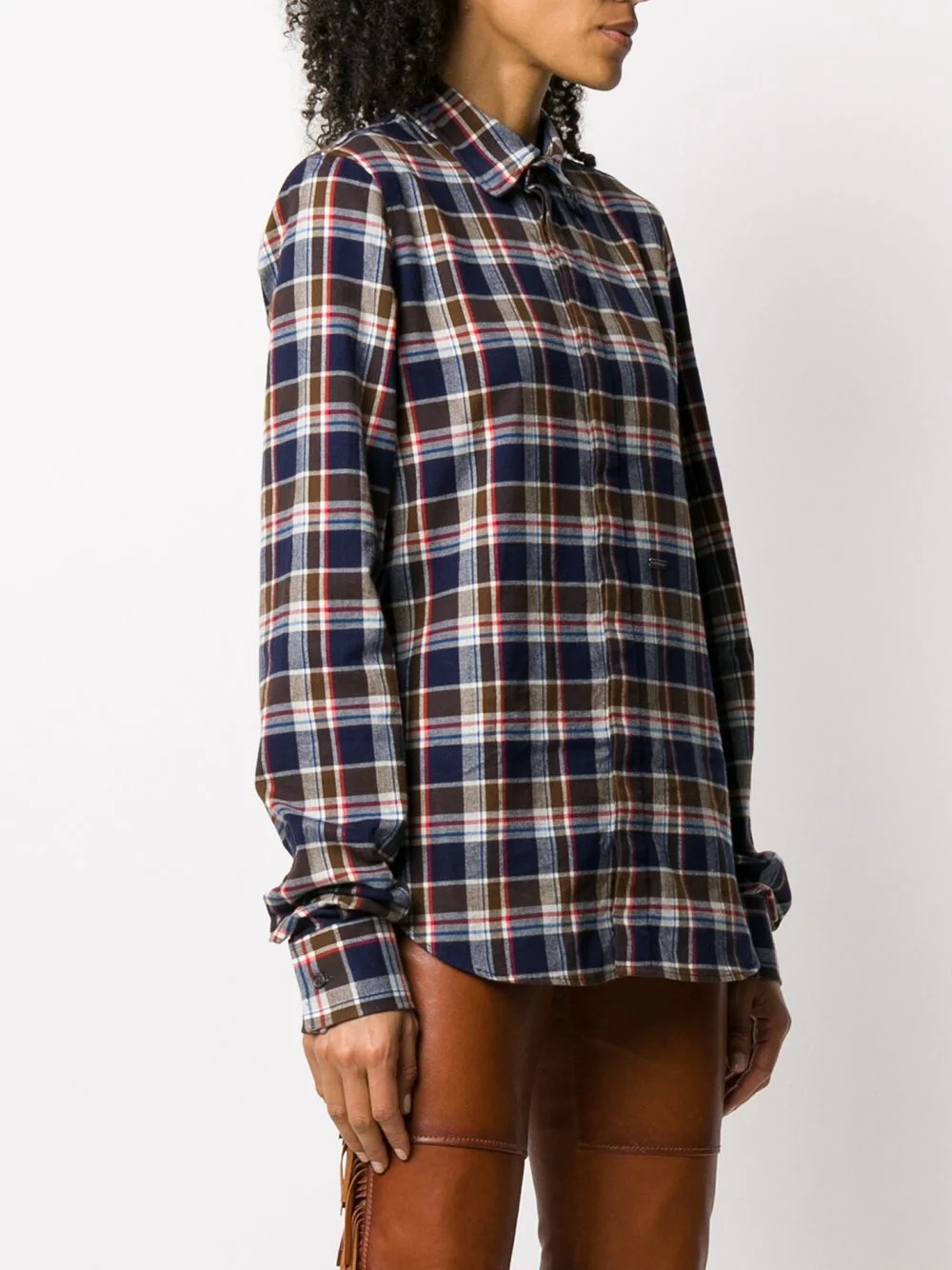 check print shirt - 3