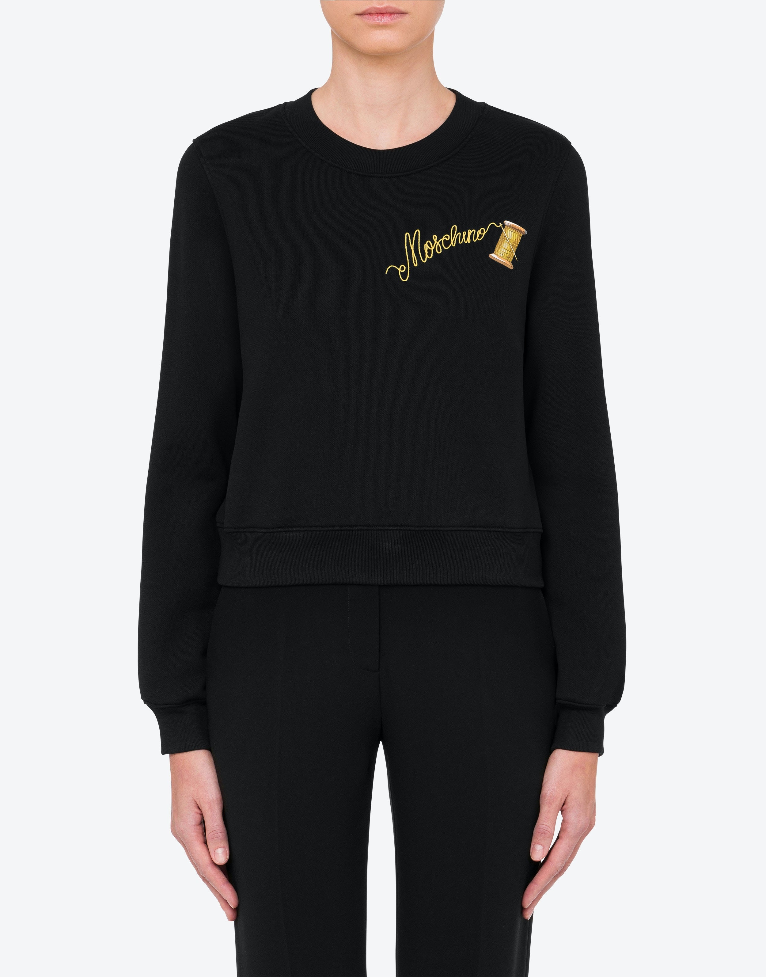 SARTORIAL LOGO EMBROIDERY ORGANIC COTTON SWEATSHIRT - 2