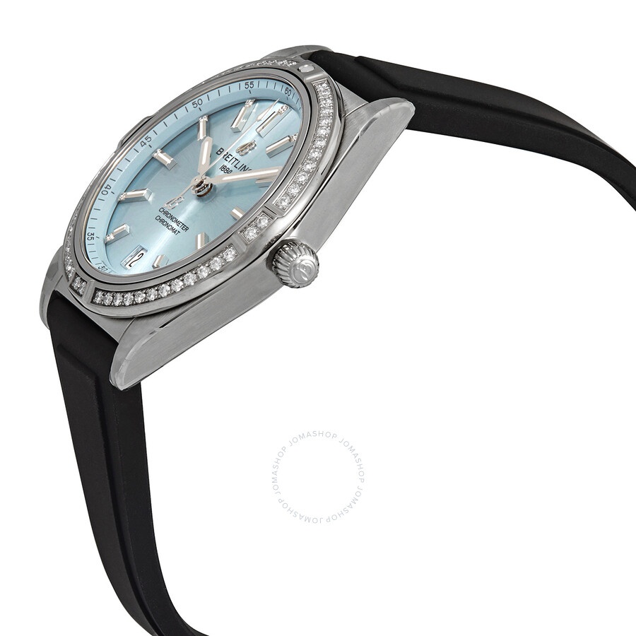 Breitling Chronomat Automatic Diamond Ice Blue Dial Ladies Watch G10380591C1S1 - 2