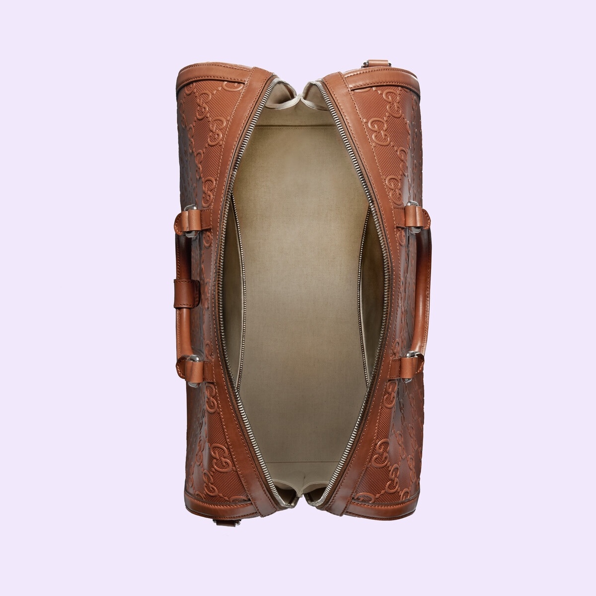 GG embossed duffle bag - 8