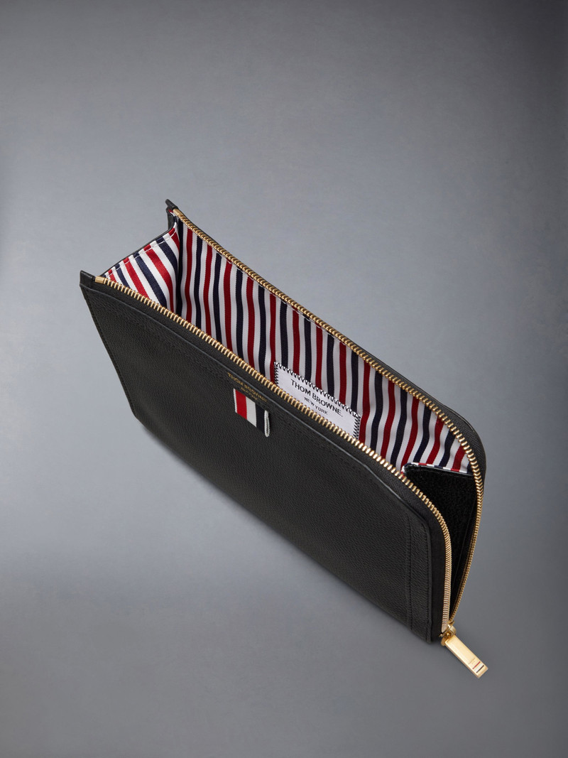 mini pebbled leather Gusset Folio 5