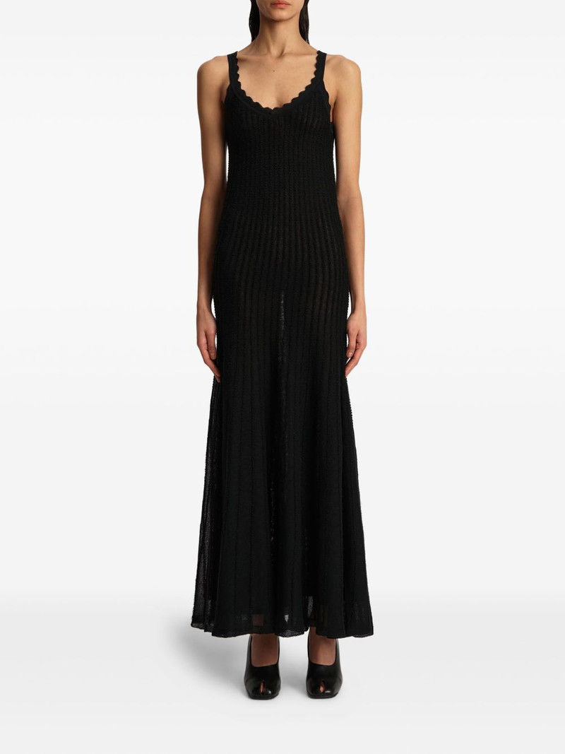 KHAITE Thora striped dress outlook