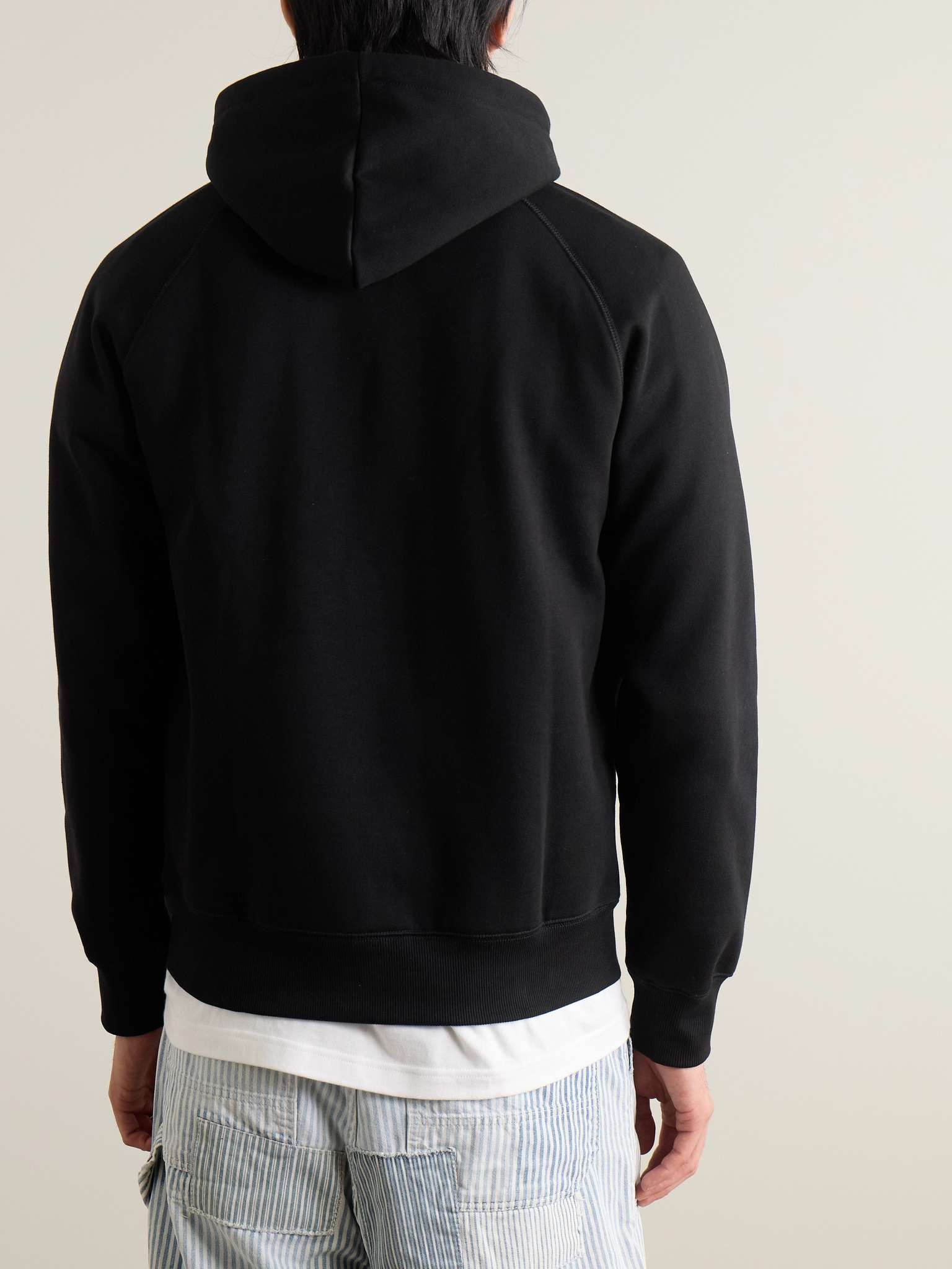 Chase Logo-Embroidered Cotton-Blend Jersey Hoodie - 3