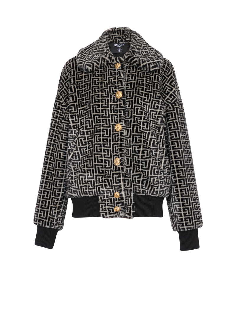 Balmain Wool jacket with monogram patterns | REVERSIBLE