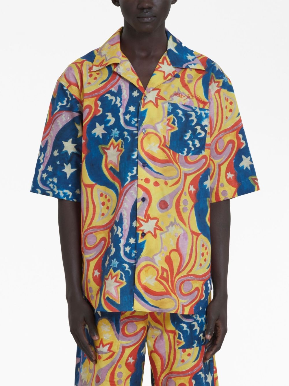 graphic-print short-sleeved shirt - 3