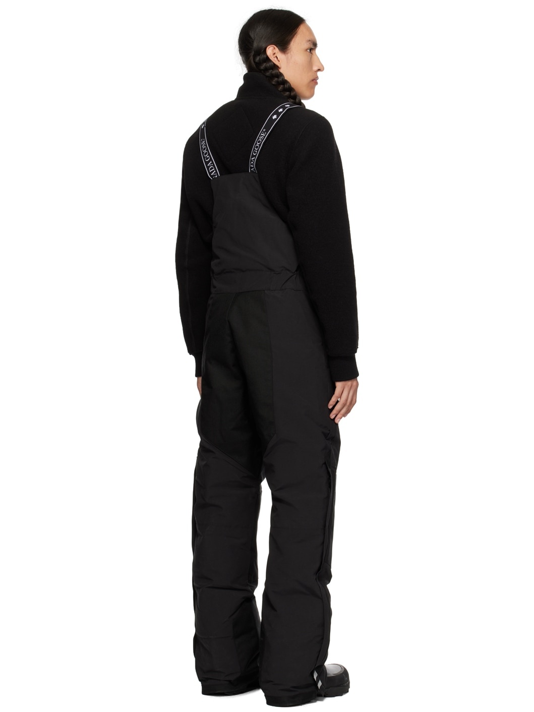Black Tundra Bib Down Overalls - 3
