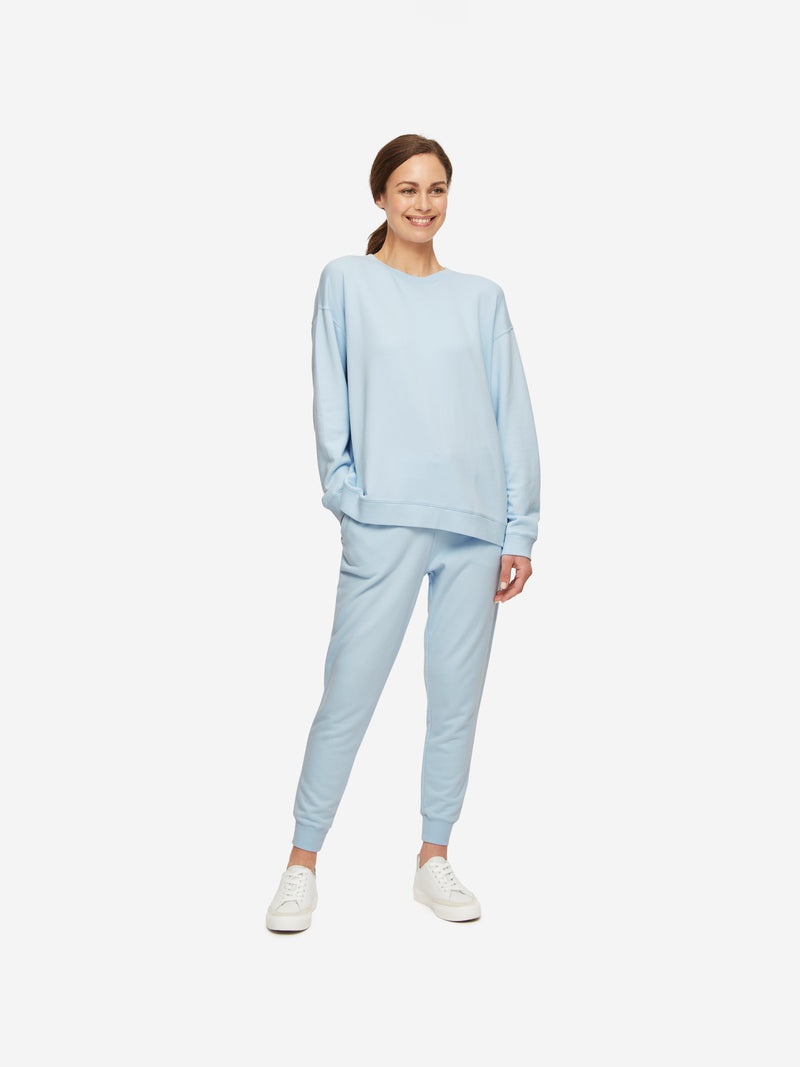 Women's Sweatpants Quinn Cotton Modal Stretch Blue - 3