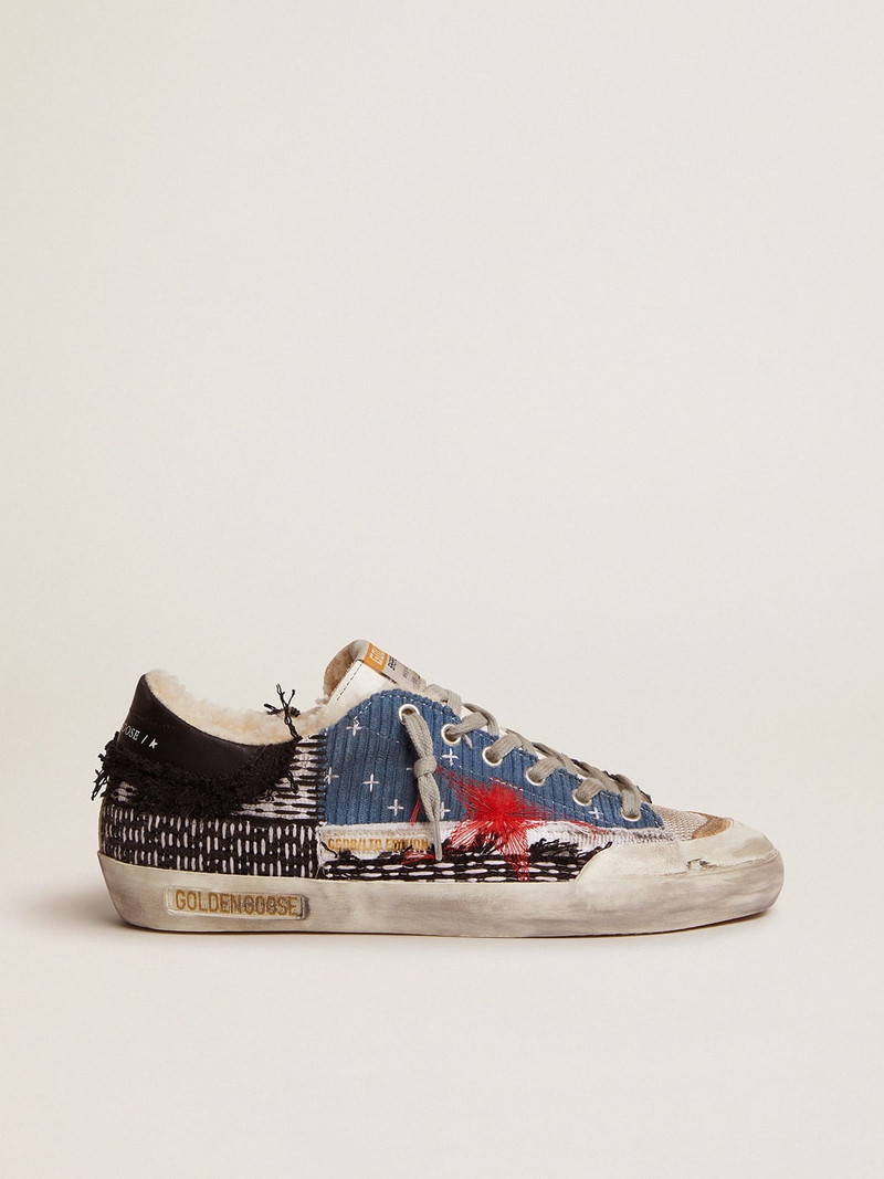 Super-Star LAB sneakers with patchwork and shearling lining - 1