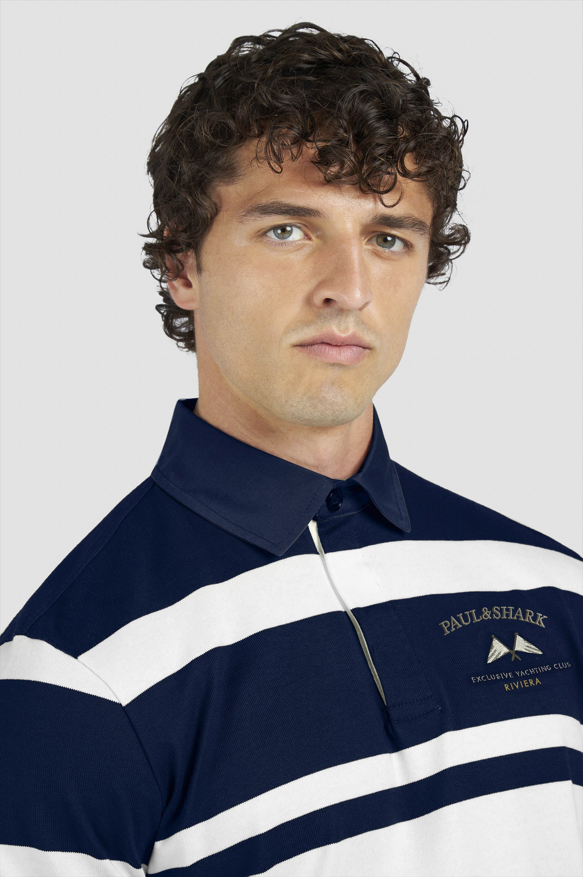 COTTON JERSEY RUGBY POLO SHIRT WITH EMBROIDERY - 4