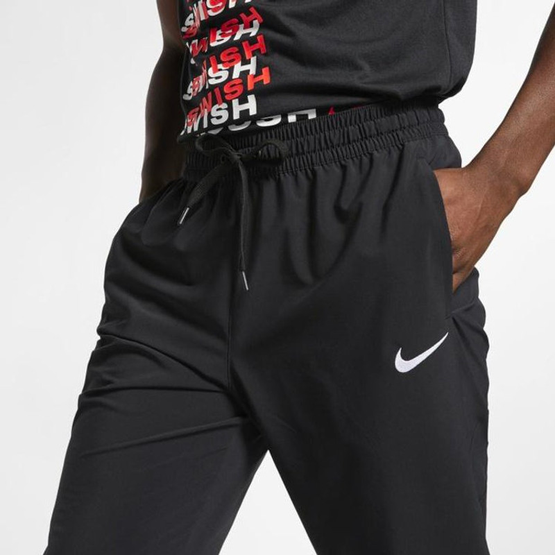 Nike Logo Pattern Solid Color Casual Sports Long Pants Black CW2661-010 5