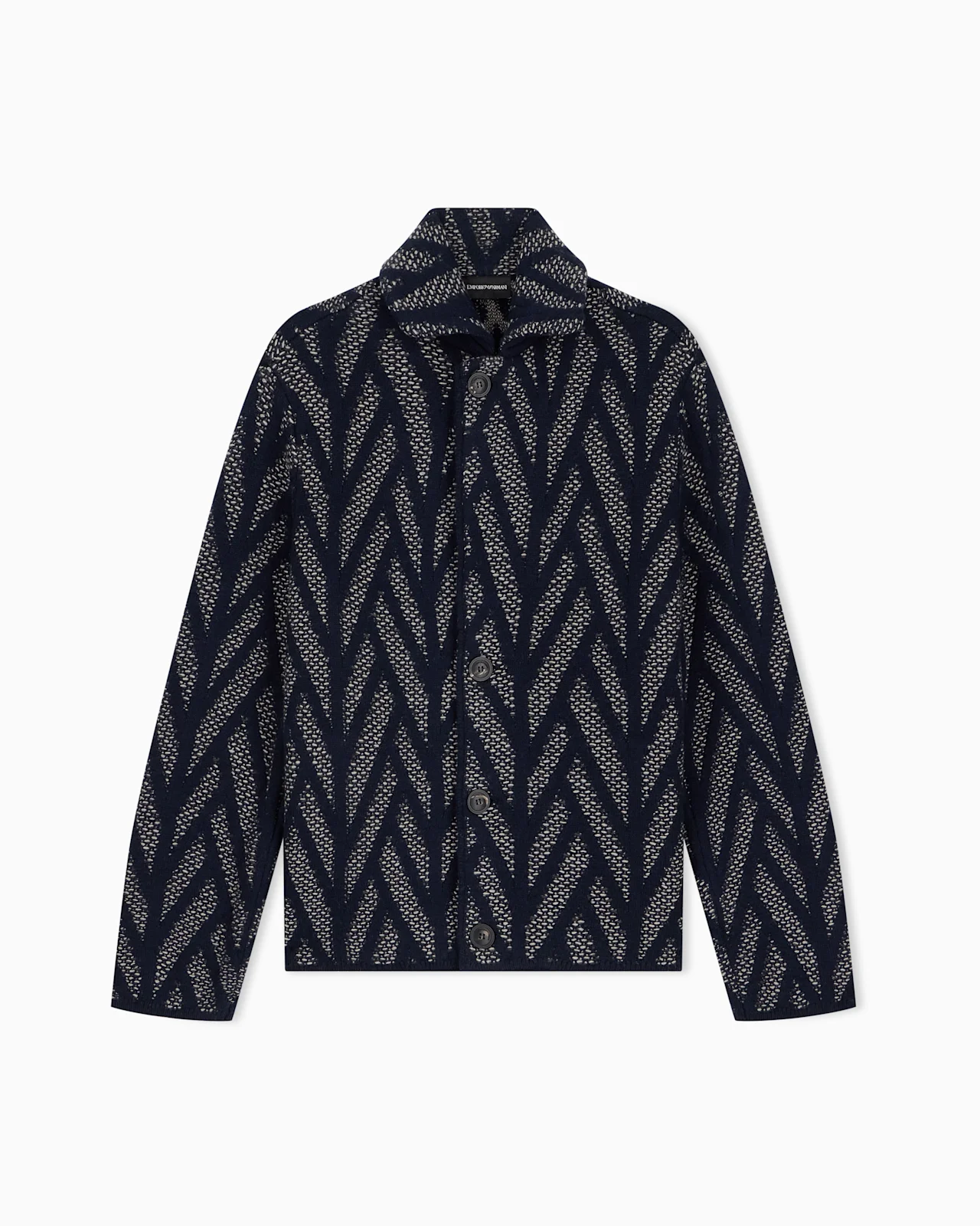 SIGNATURE CAPSULE COLLECTION VIRGIN WOOL JACQUARD-KNIT BLOUSON - 1