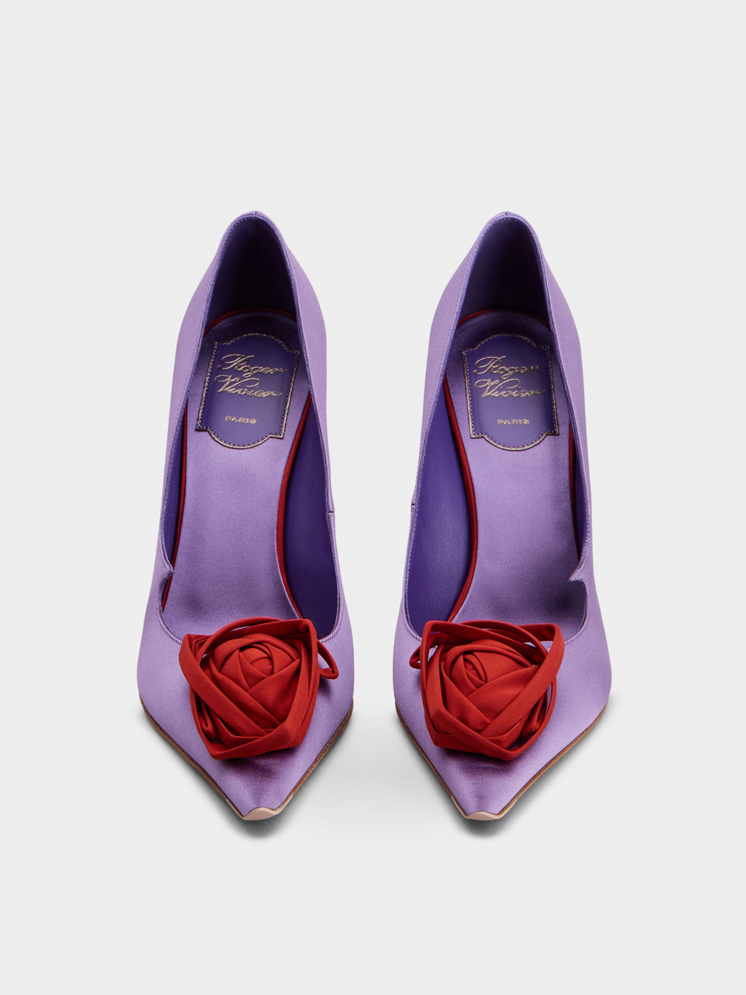 Rose Vivier Pumps in satin - 7
