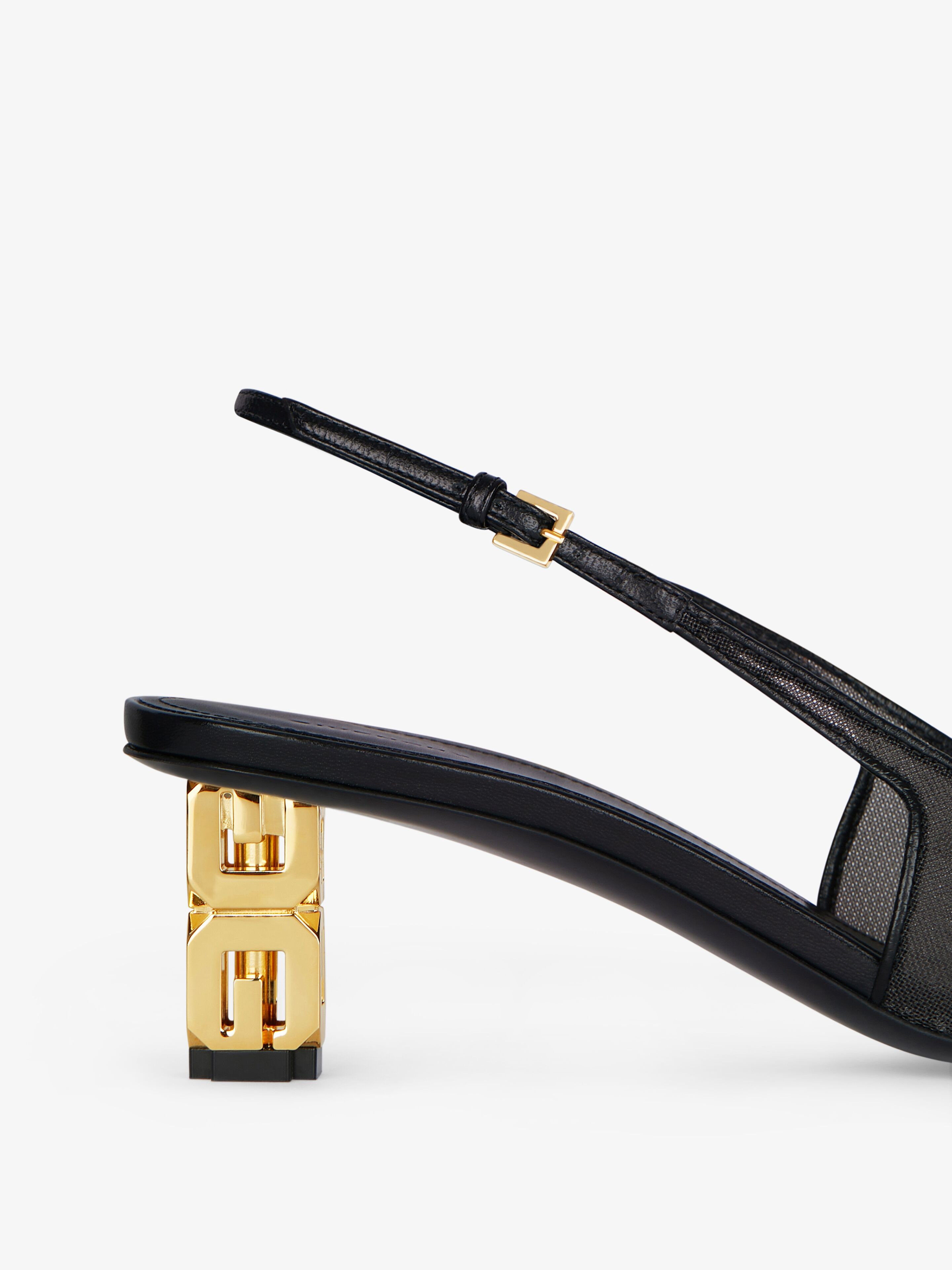 G CUBE SLINGBACKS IN 4G MESH - 5