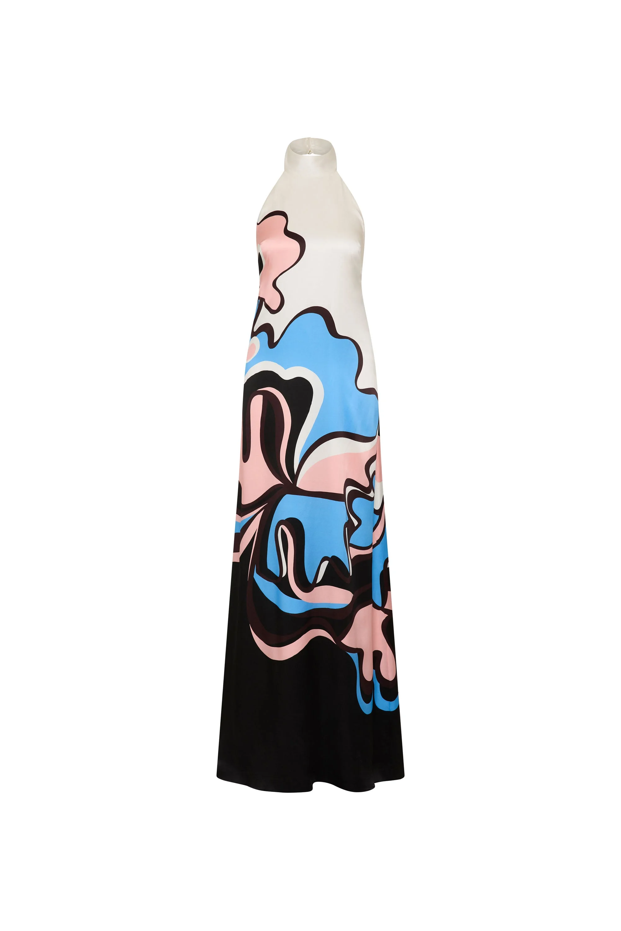 Barbados Breeze Halter Maxi Dress - 1