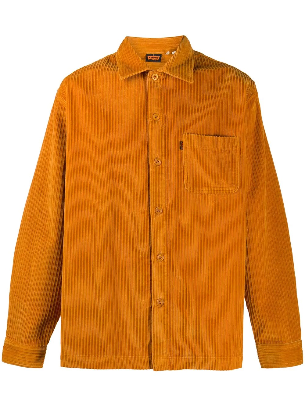 corduroy long-sleeved cotton shirt - 1