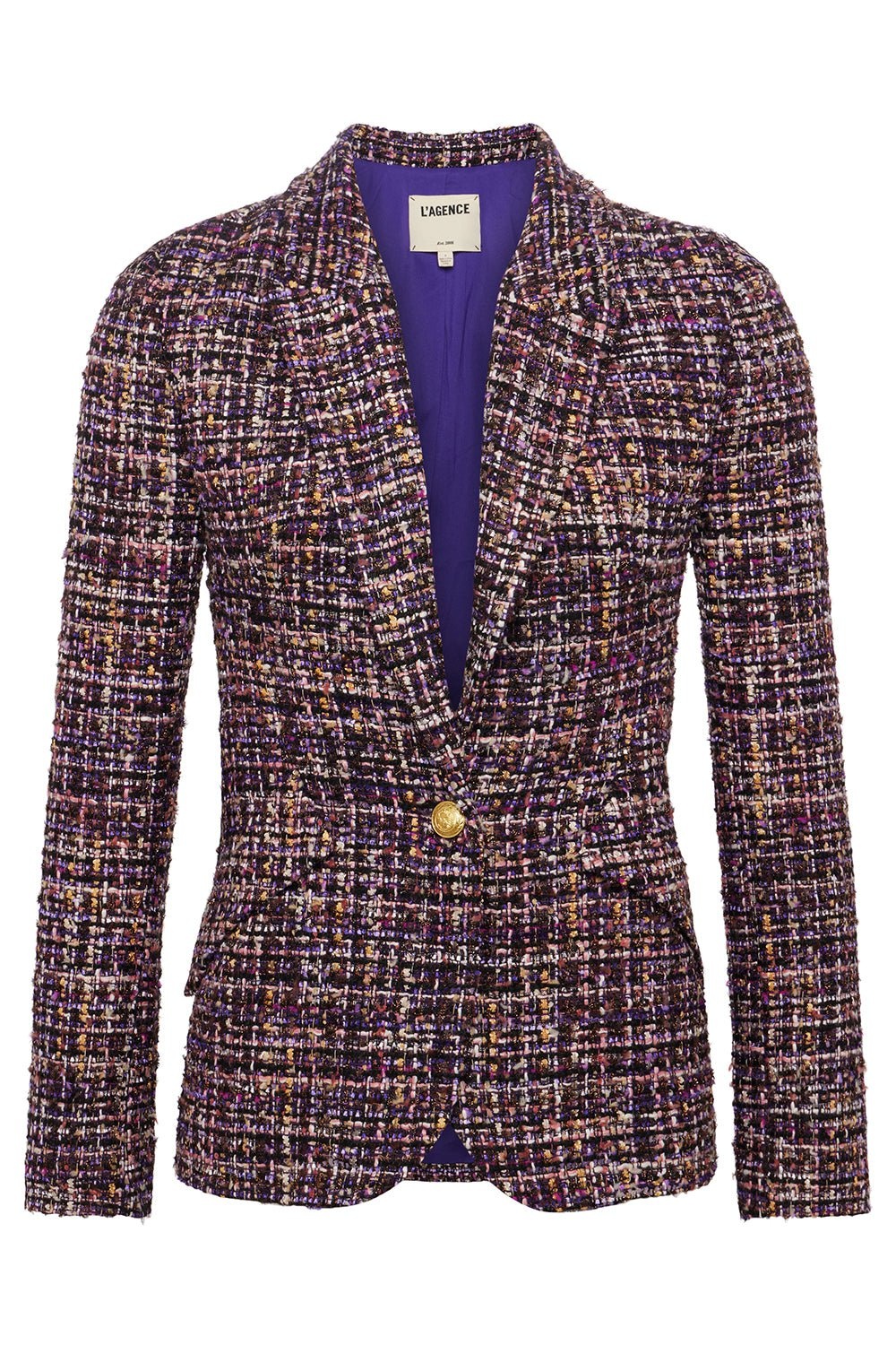 Chamberlain Blazer - Purple Multi Tweed - 1