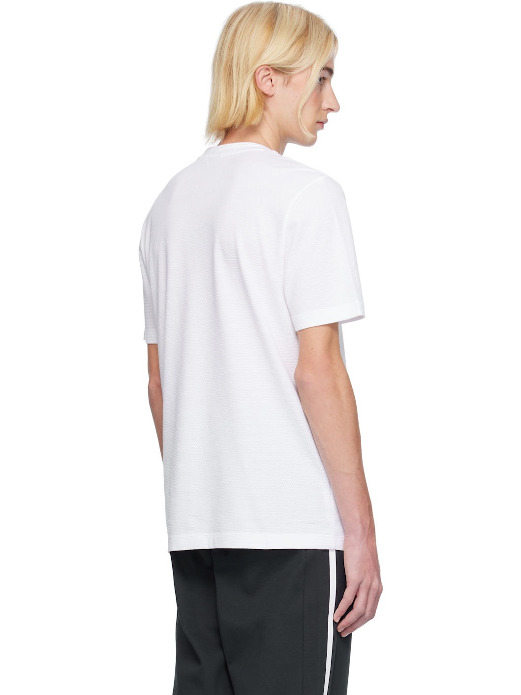 White Jacquard T-shirt - 3