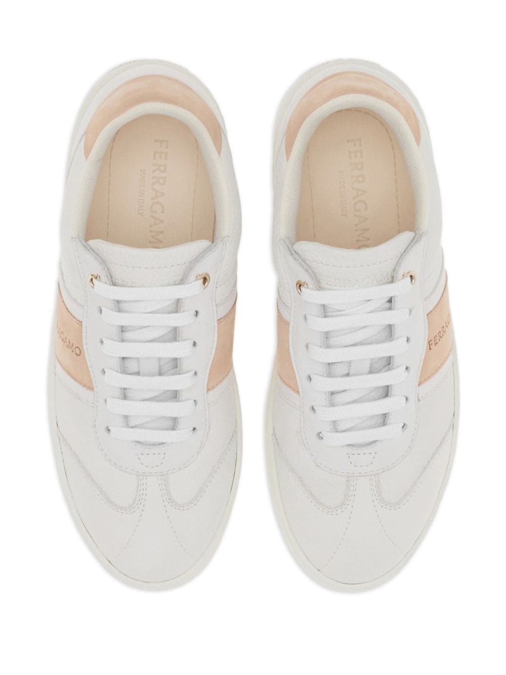 debossed-logo low-top sneakers - 4