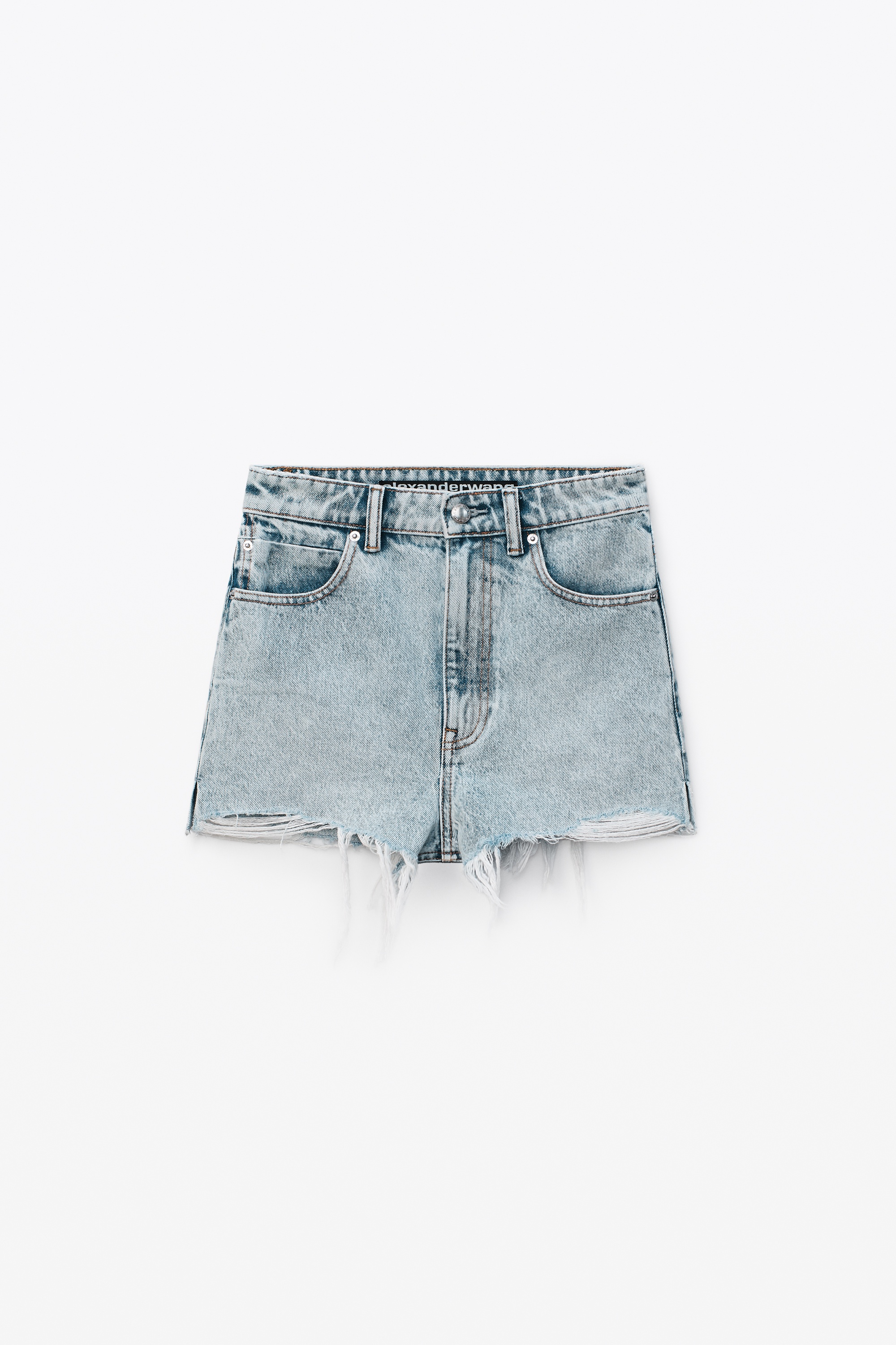 BITE SHORTS IN PEBBLE BLEACH DENIM - 1