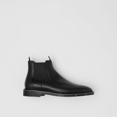 Burberry Logo Detail Leather Chelsea Boots outlook