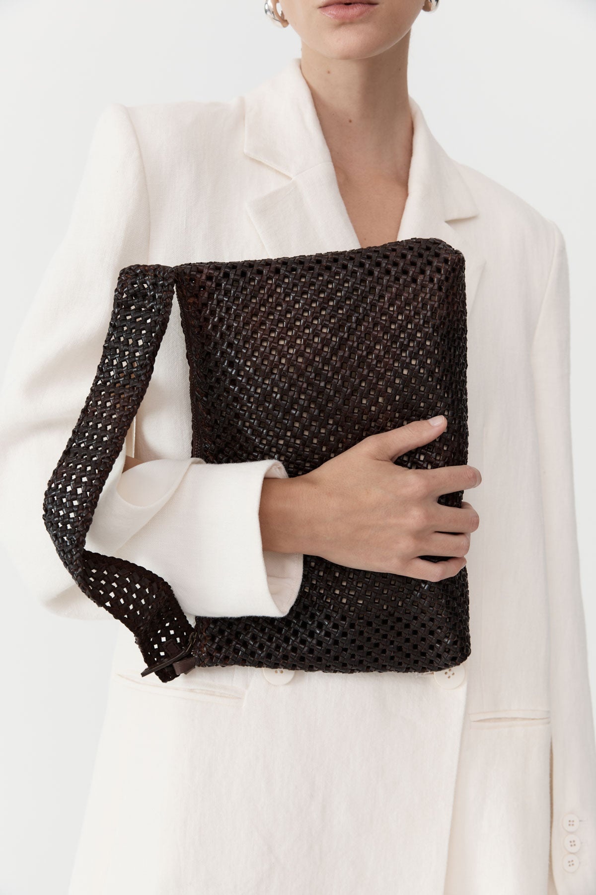 Macrame Shoulder Bag - Chocolate - 4