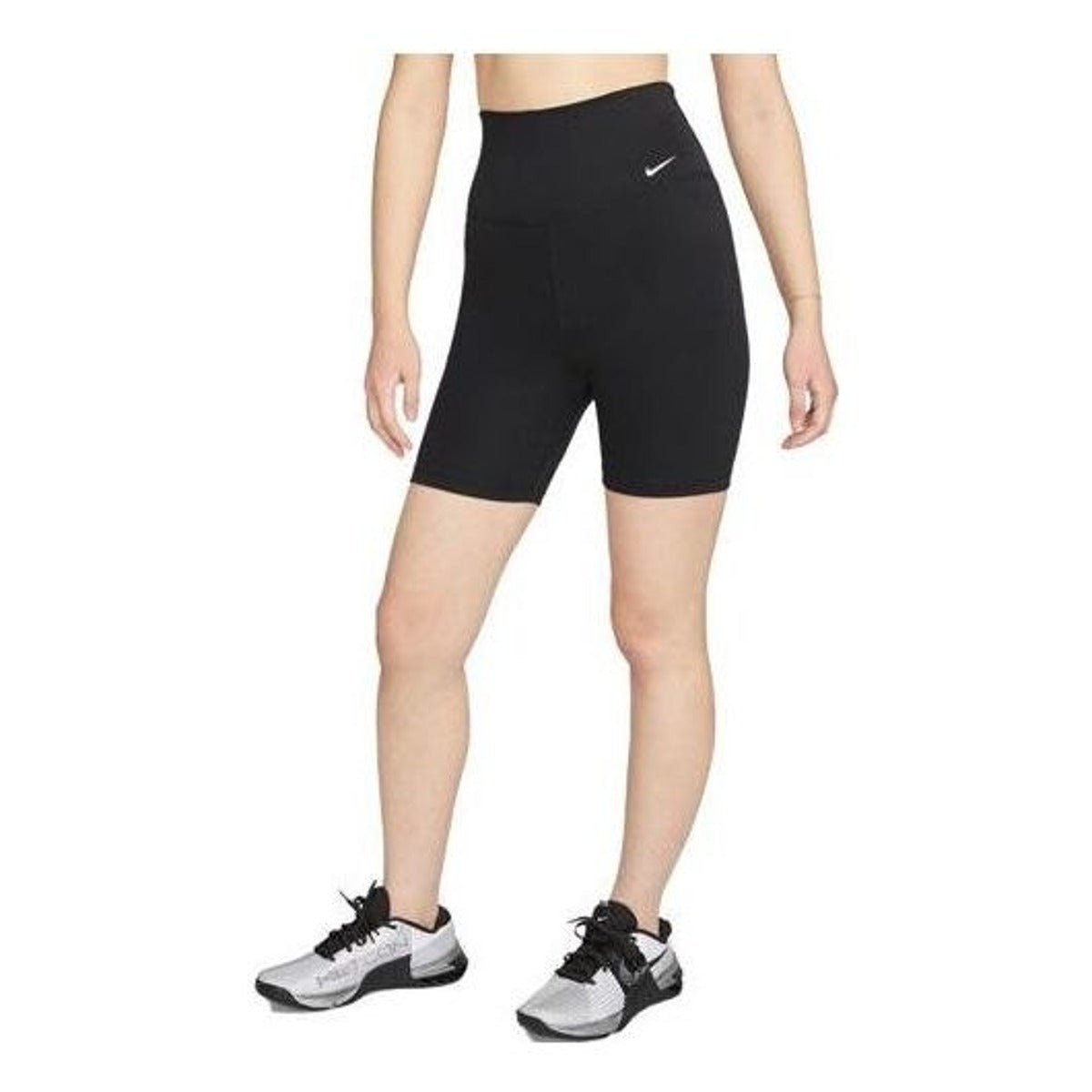 (WMNS) Nike Dri-Fit One High-Waisted 18-Centimeter Cycling Shorts 'Black' DV9023-010 - 1