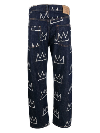 Étude all-over crown-print trousers outlook