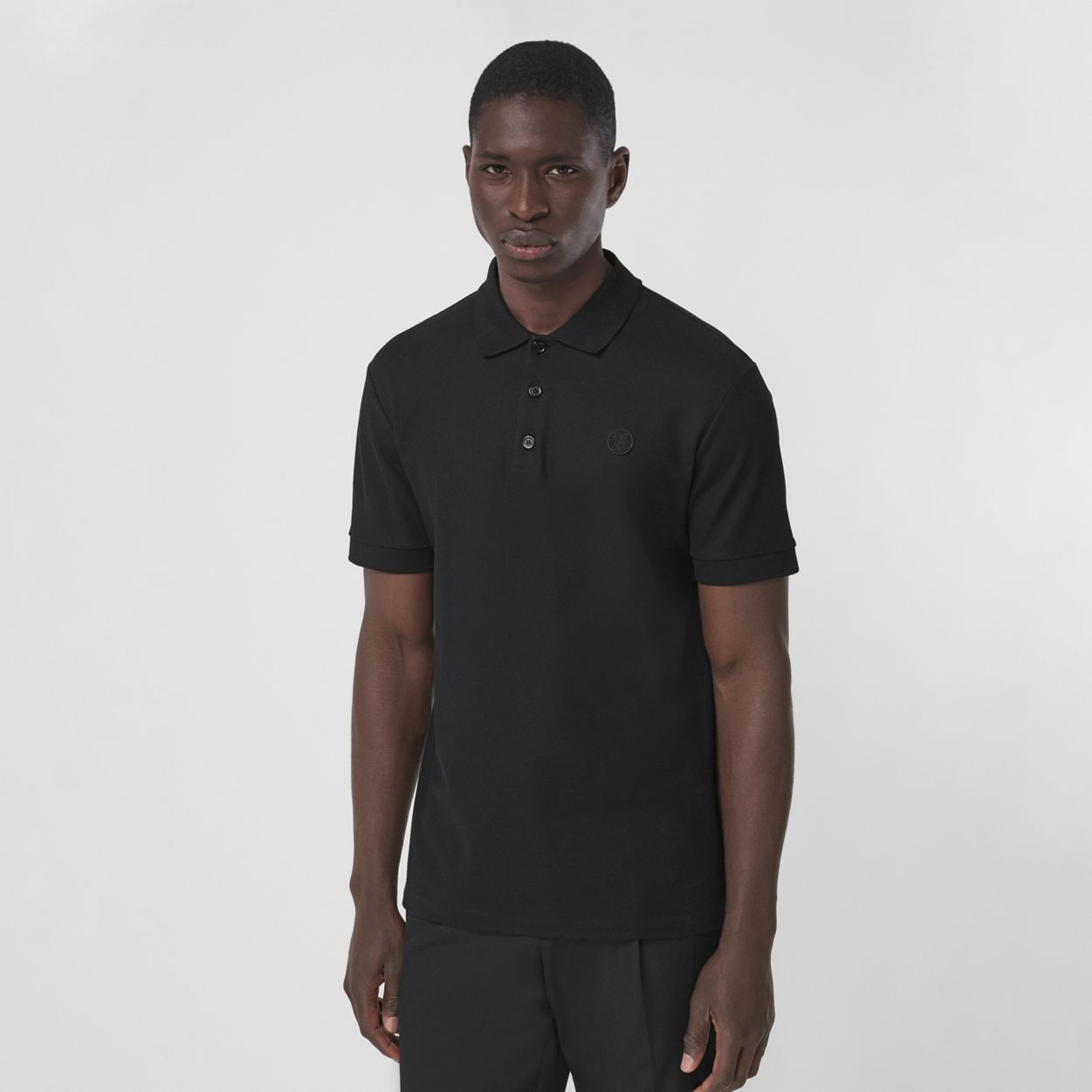 Monogram Motif Cotton Piqué Polo Shirt - 5