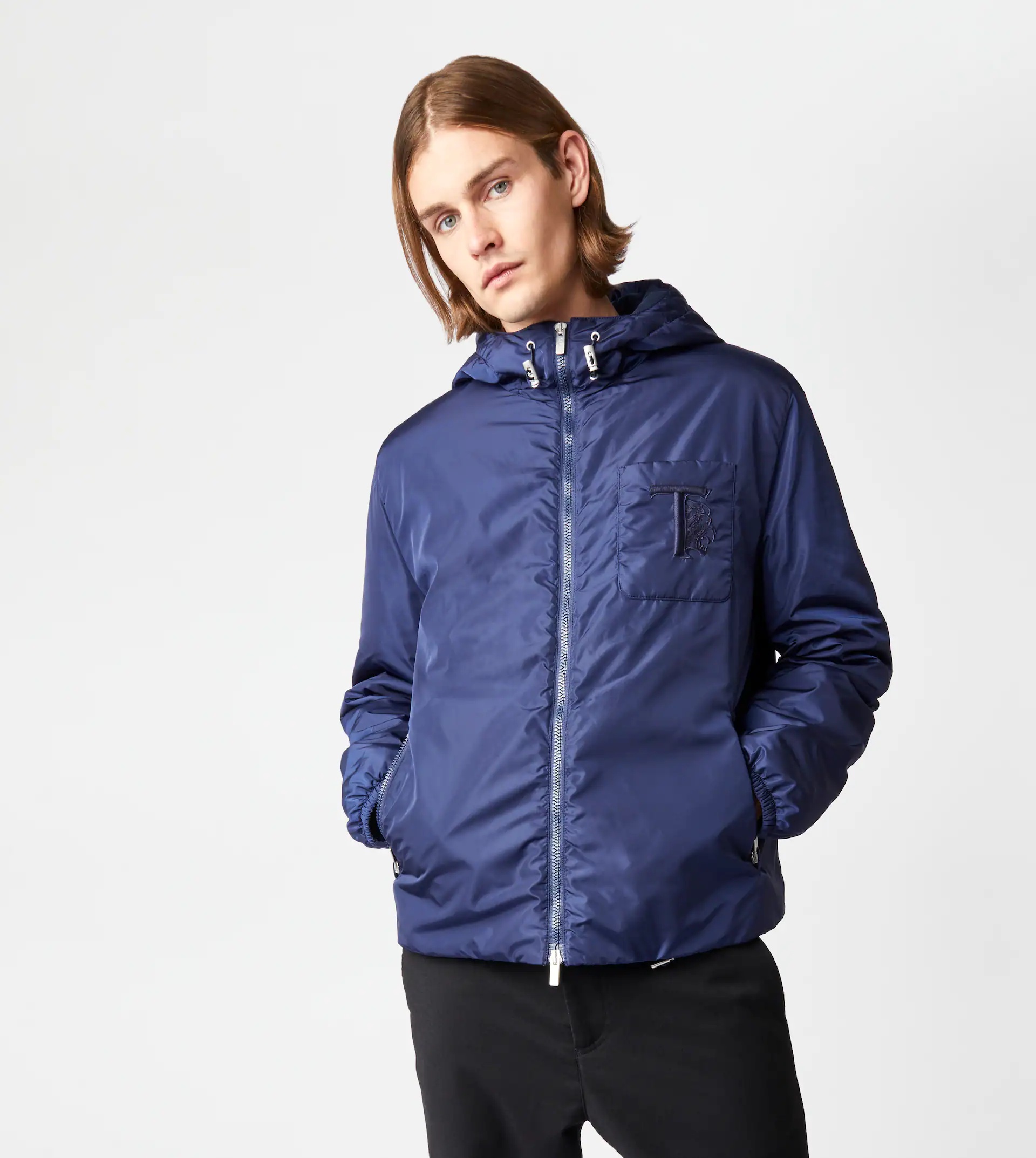 TOD'S PADDED WINDBREAKER - BLUE - 7