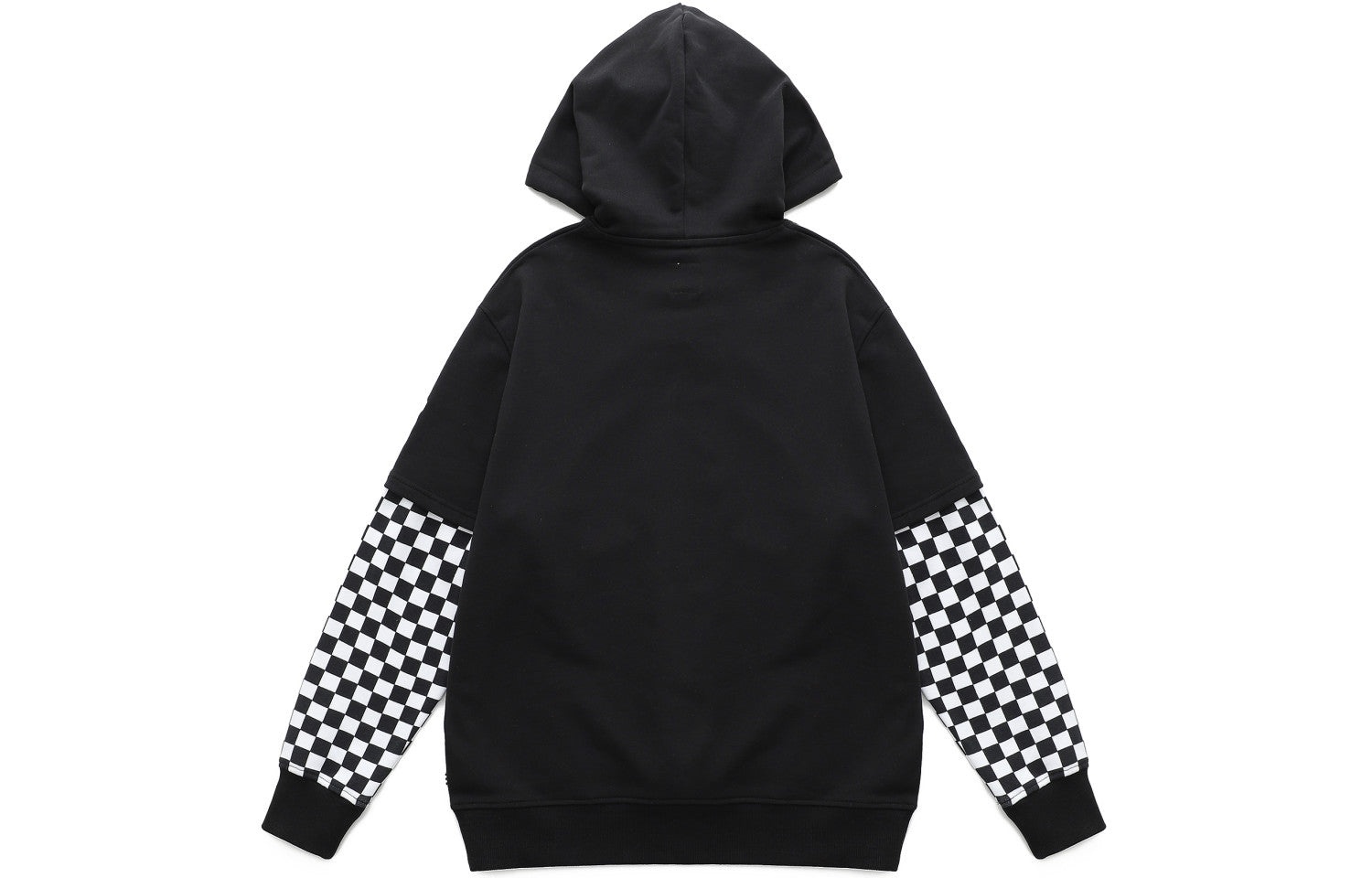 Vans Colorblock Checkerboard Hoodie 'Black' VN0A7Q13BLK - 2