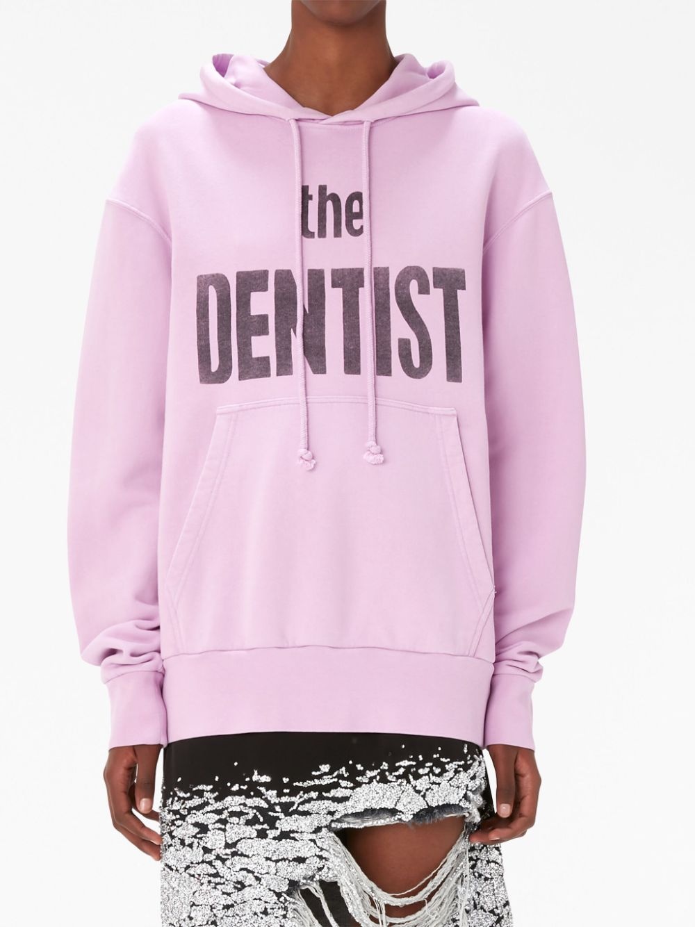 graphic-print cotton hoodie - 5