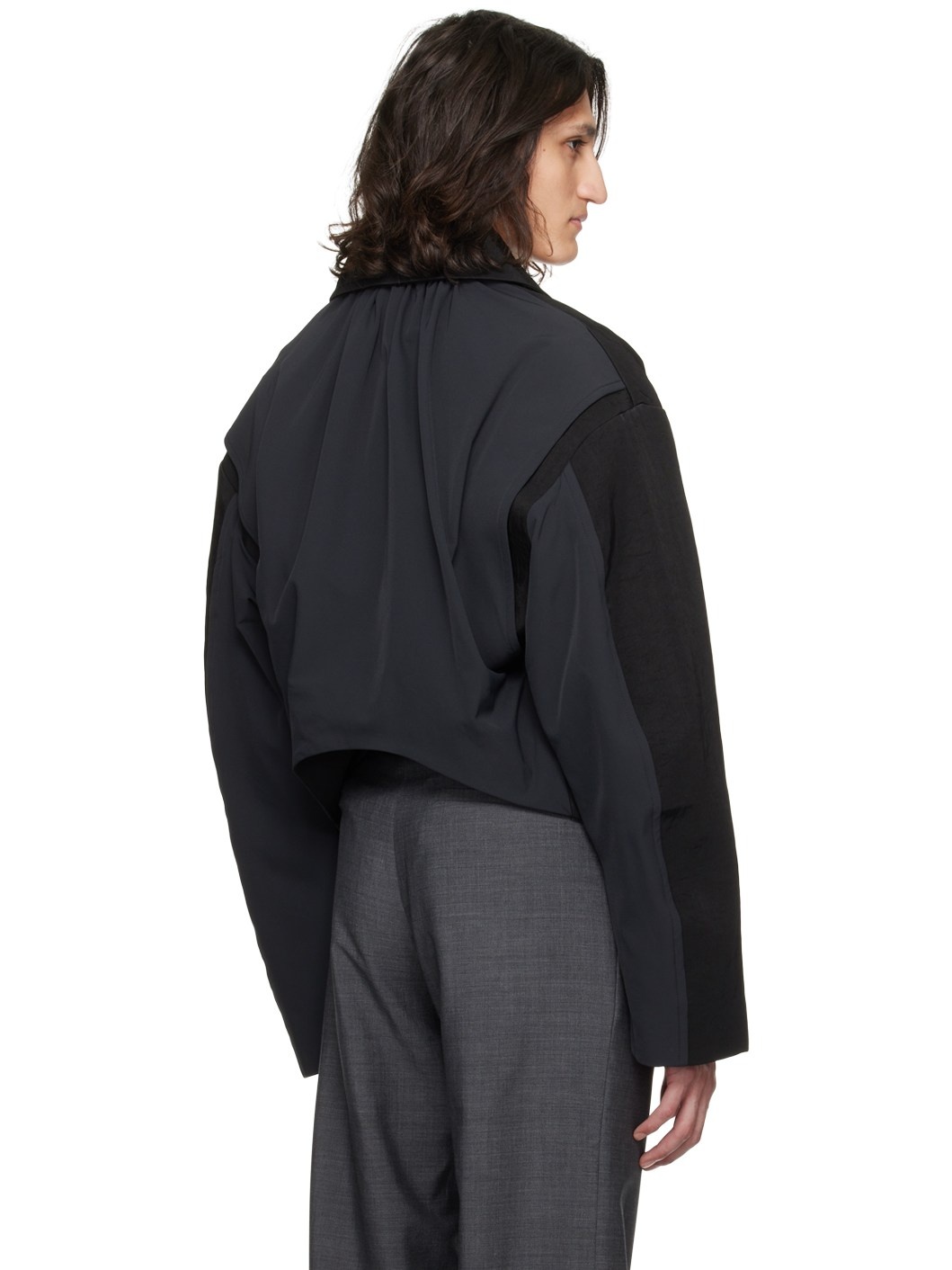 Black Larent Bomber Jacket - 3