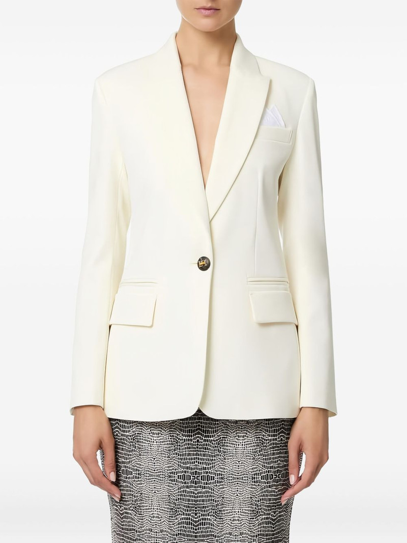 ELISABETTA FRANCHI pocket square single-breasted blazer outlook
