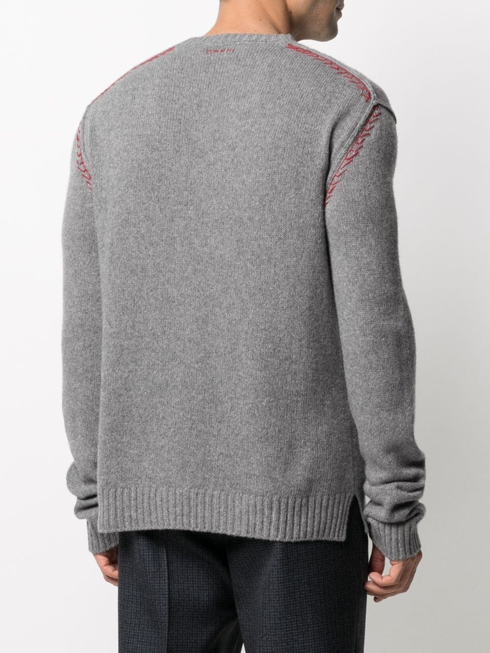 embroidered cashmere-blend jumper - 4