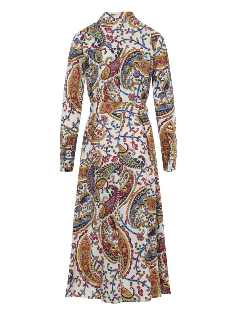Etro paisley-pattern midi shirt dress outlook