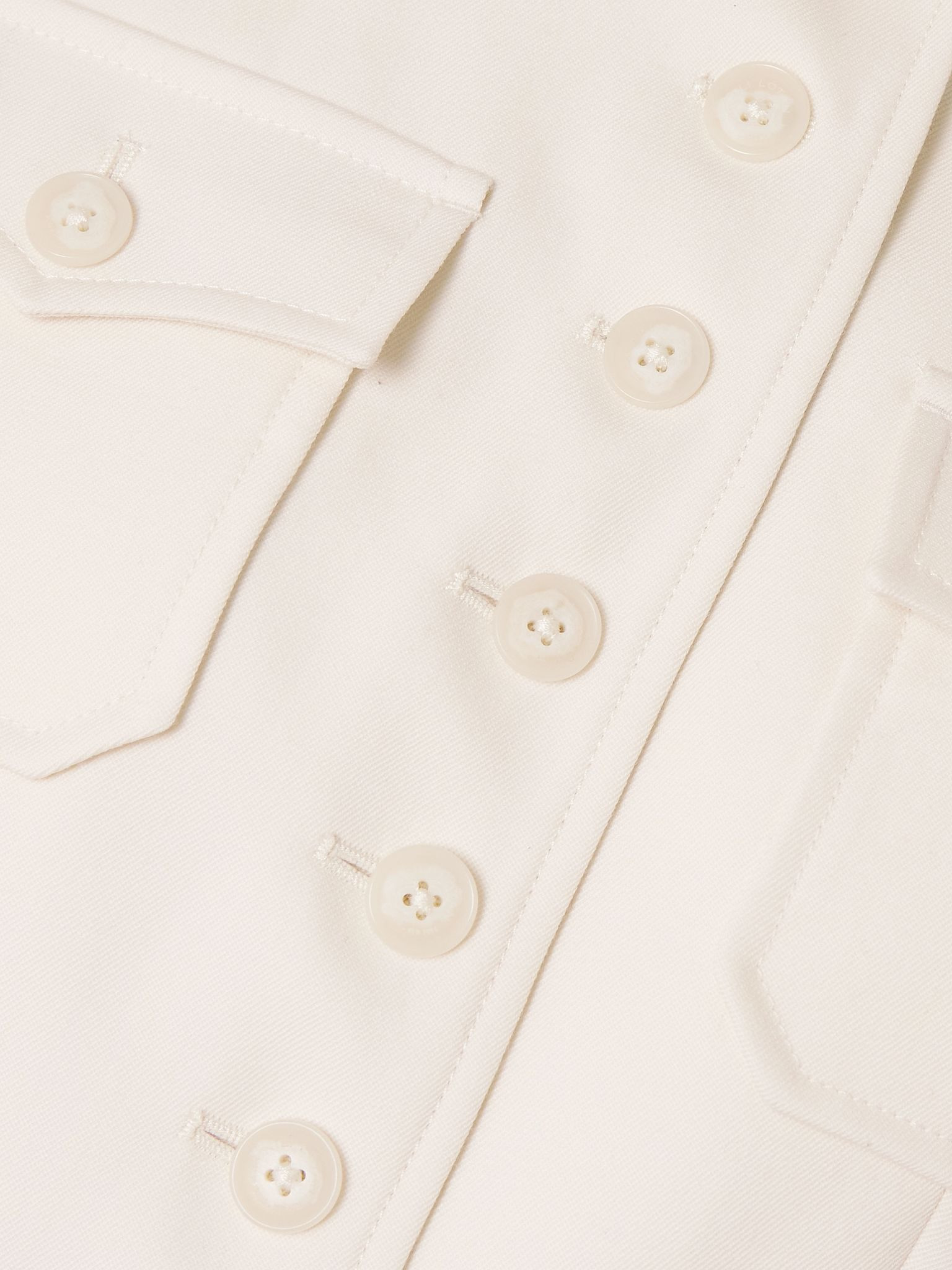 Jamison wool-twill jacket Ecru - 5