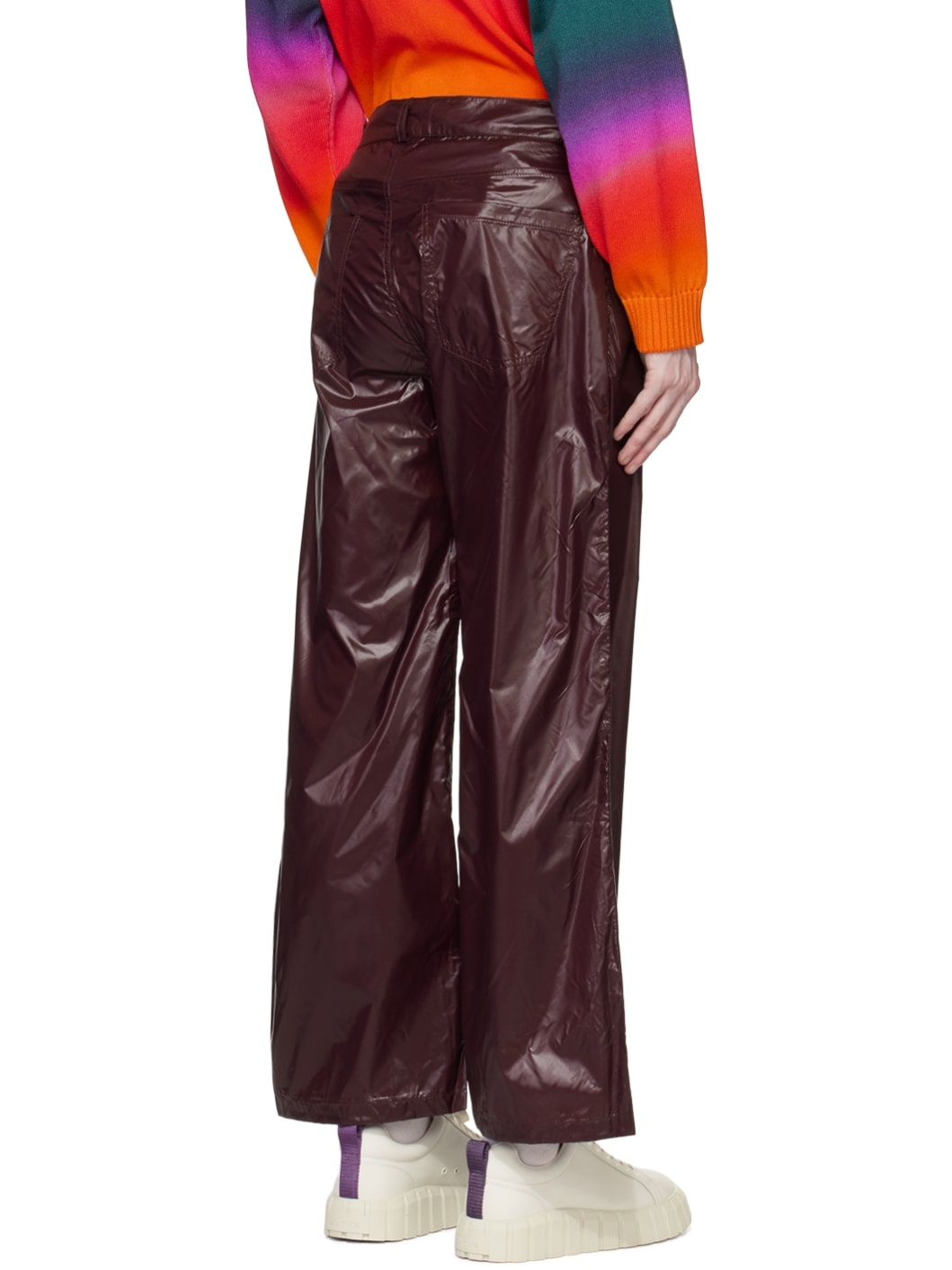 Purple Five-Pocket Trousers - 3