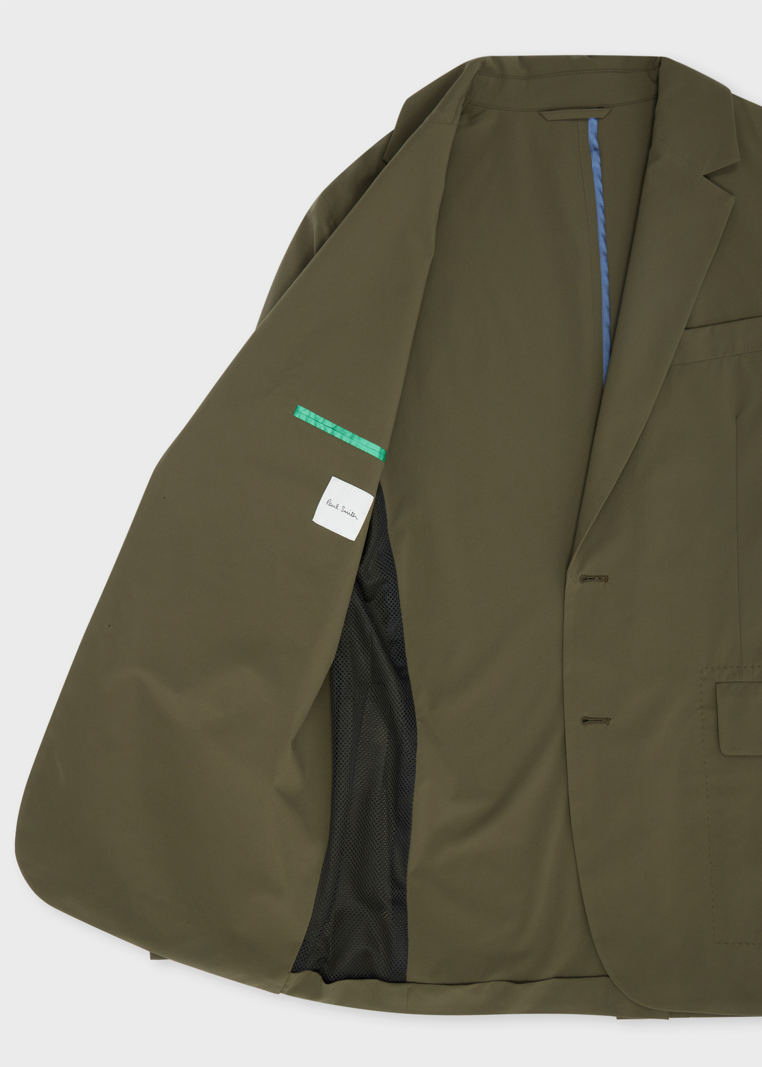 Khaki Two-Way Stretch Technical Blazer - 4