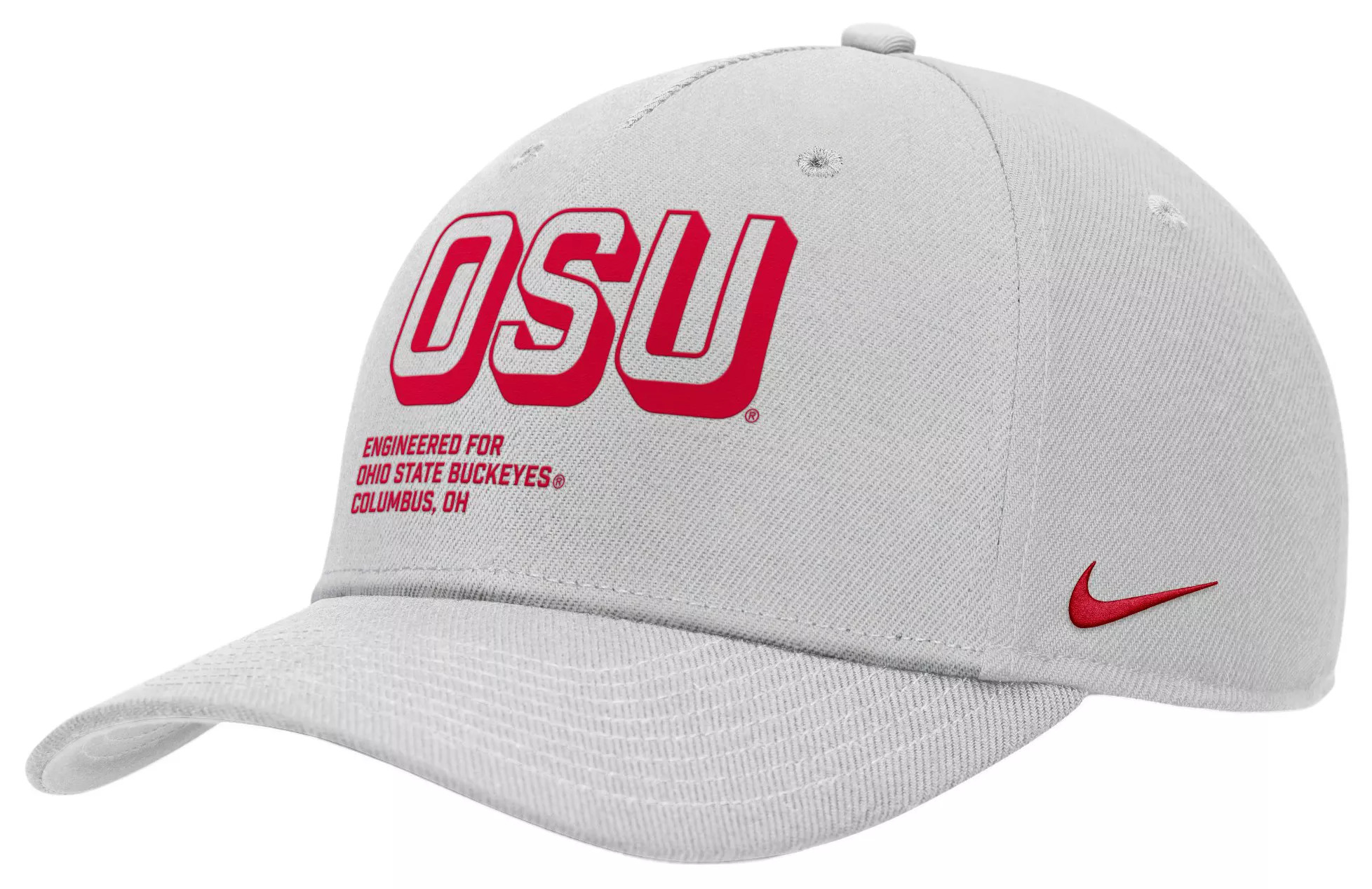 Nike Adult Ohio State Buckeyes Photon Dust 'Engineered For' Rise Adjustable Hat - 1