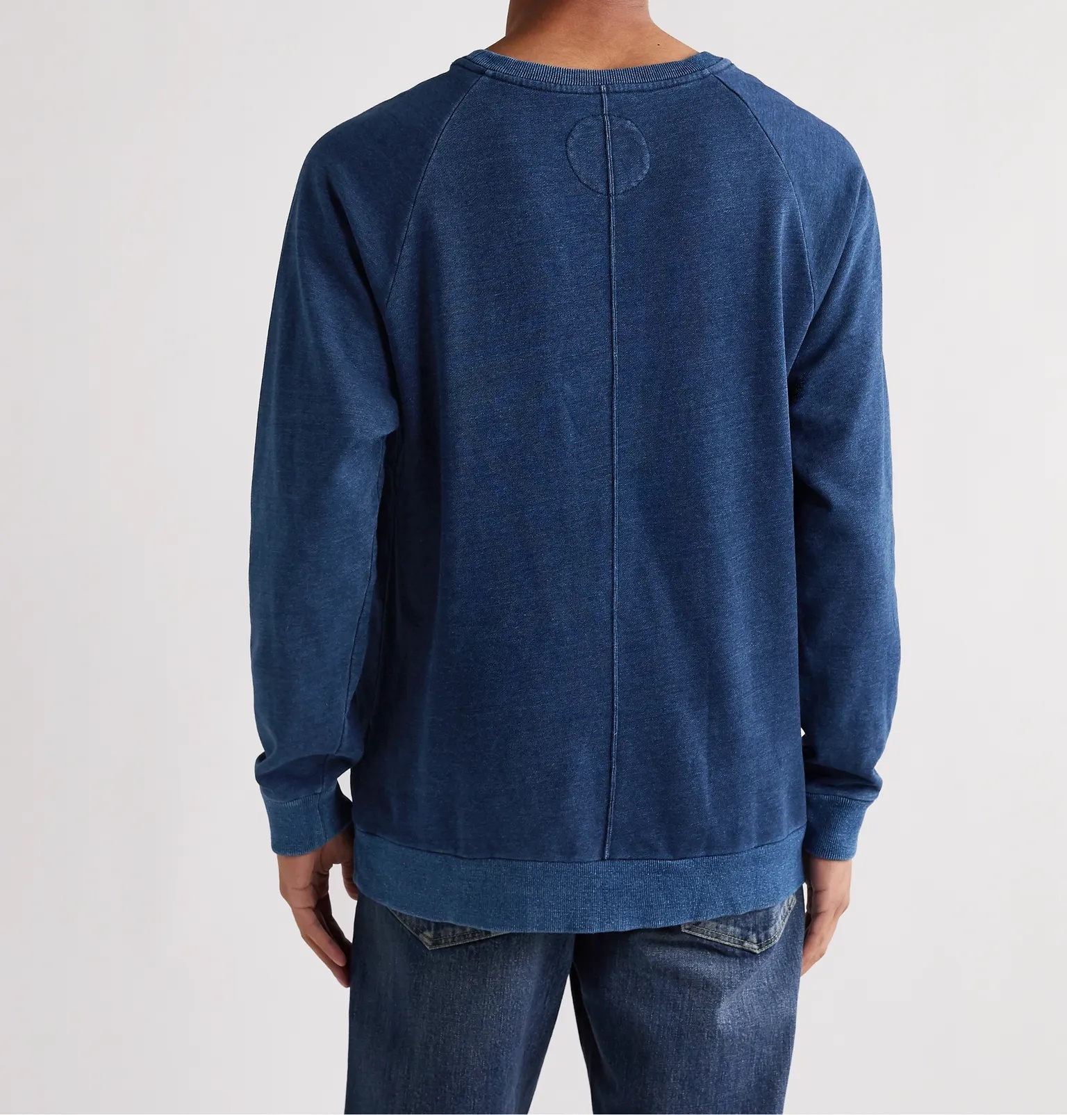 Indigo-Dyed Loopback Cotton-Jersey Sweatshirt - 4