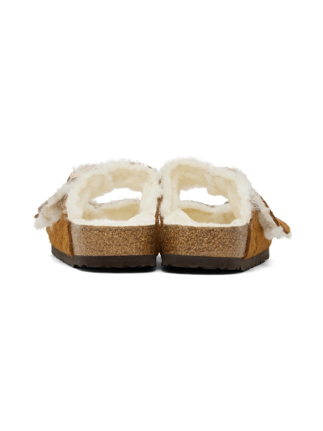 Tan Arizona Shearling Sandals - 2