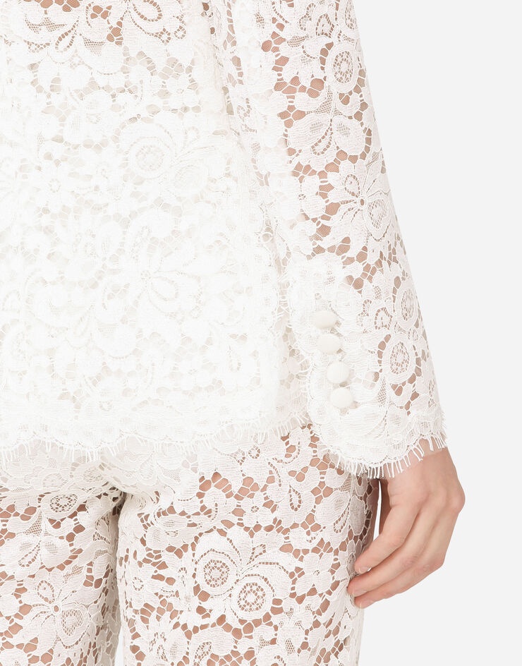 Lace jacket with edge detailing - 6