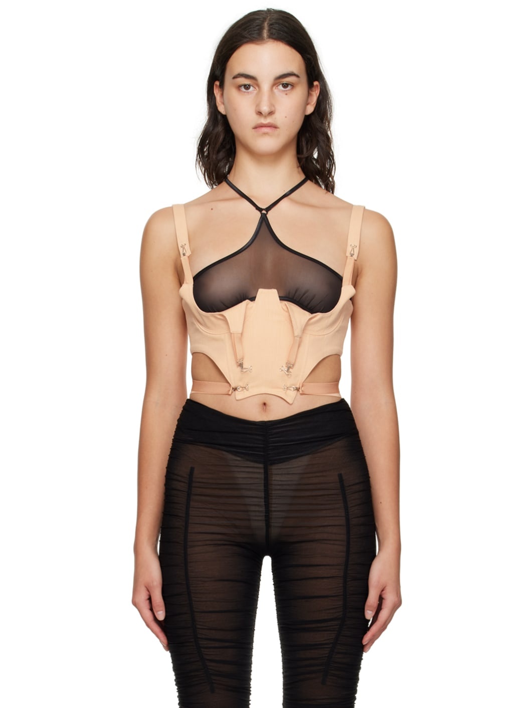 Orange Scoops Harness Tank Top - 1