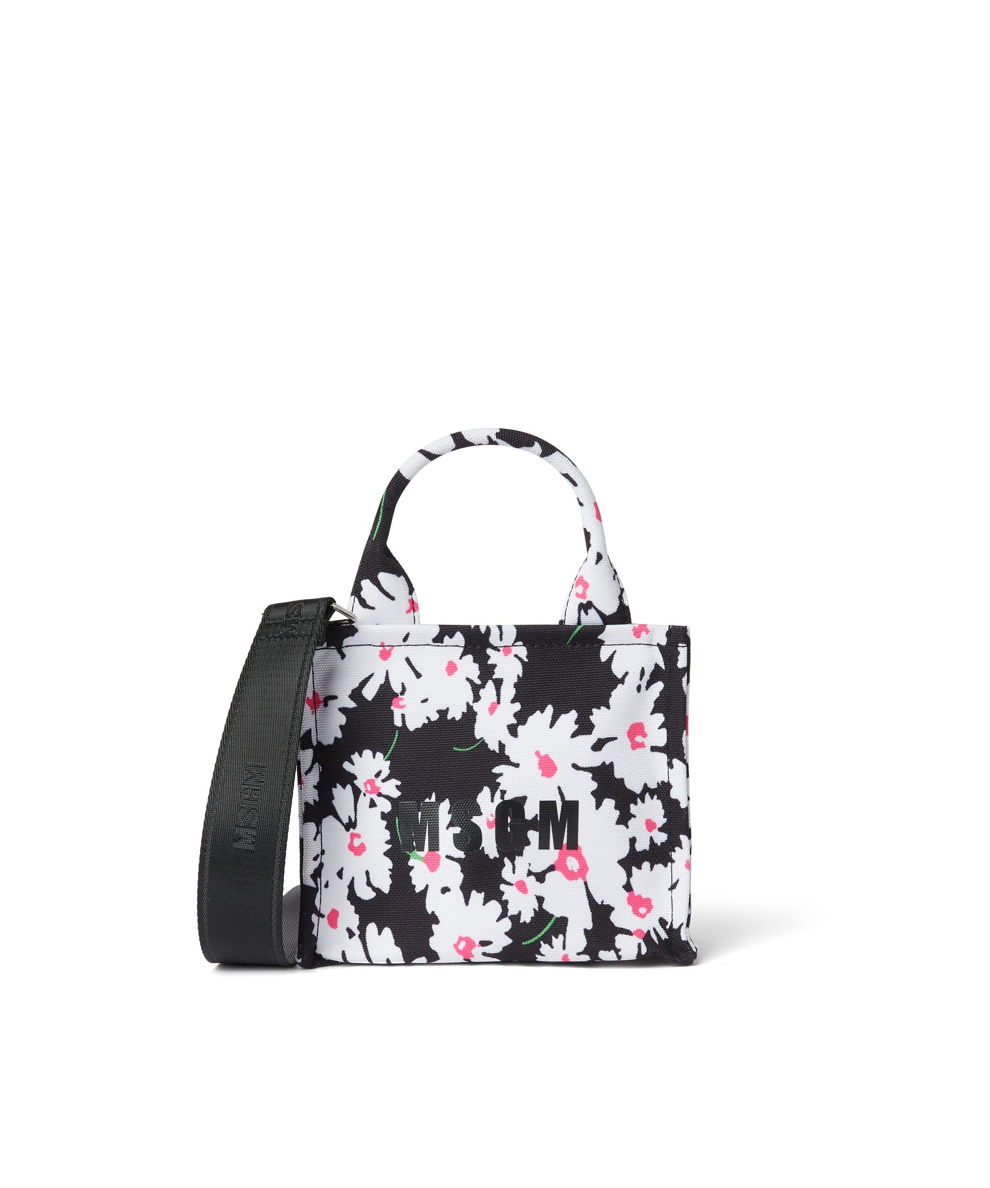 Mini canvas tote with "desert flower" print - 5