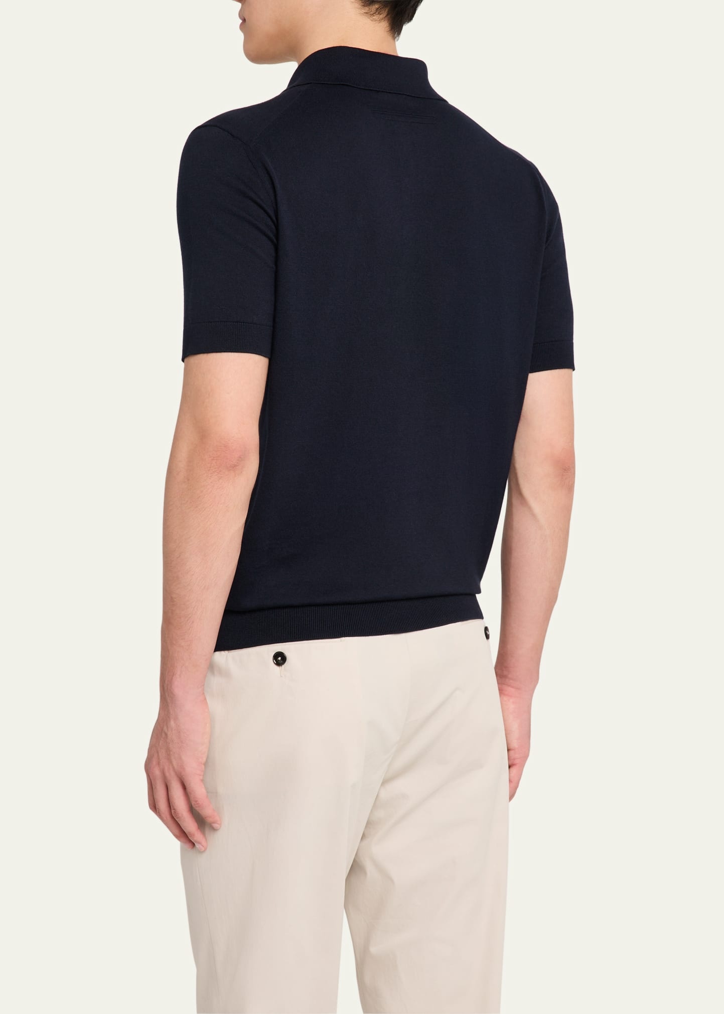 Men's Premium Cotton Short-Sleeve Polo Sweater - 3
